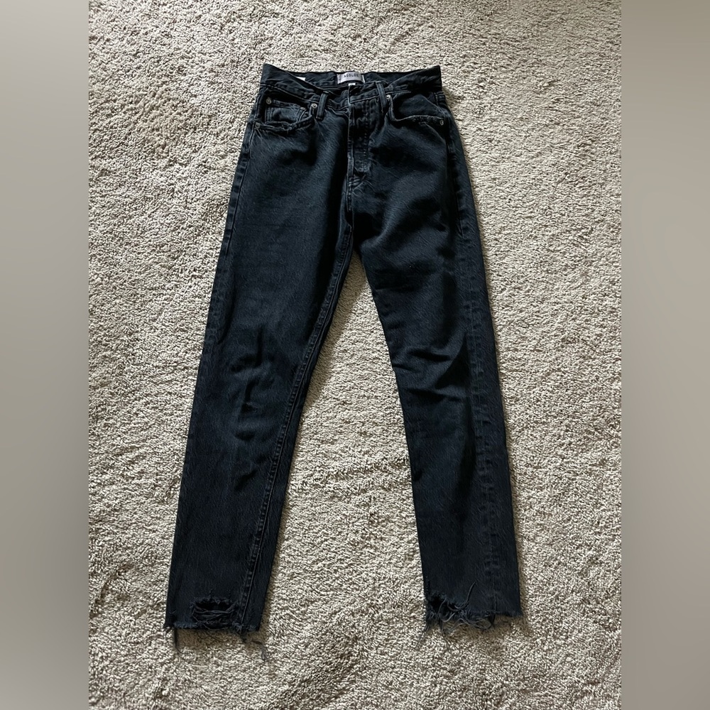 AGOLDE black denim size 25